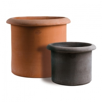 Schlichter massiver Cylinder Terracotta